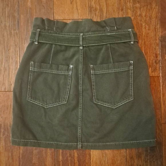 Free People Paperbag Waist Army Green Utility Cargo - Picture 3 of 6
